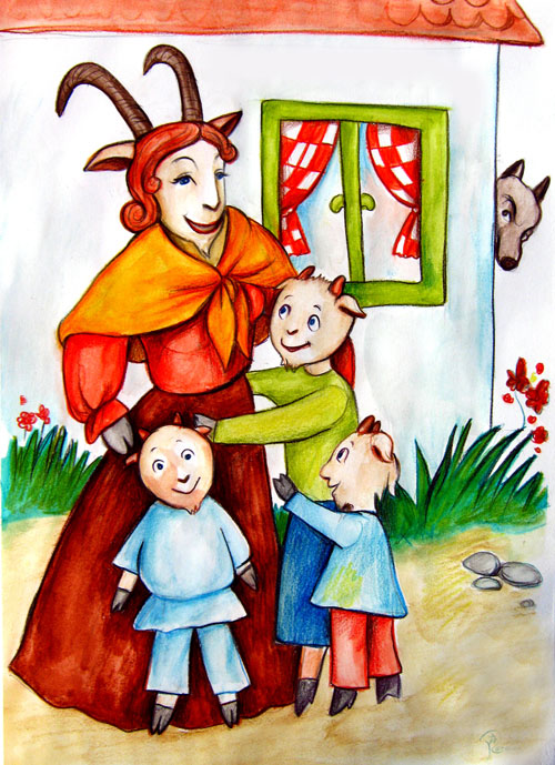 the goat with three kids Books