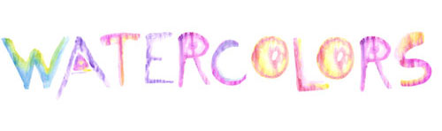 wattercolor letters1 Letters